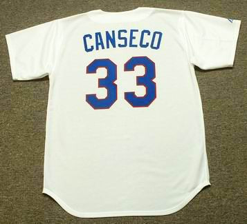 Jose Canseco Autographed Texas Rangers S/L Majestic Jersey w/ 462 HR-  Beckett Auth Front at 's Sports Collectibles Store