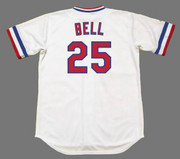 BUDDY BELL Texas Rangers 1982 Majestic Cooperstown Home Baseball Jersey