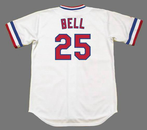 Texas Rangers Buddy Bell Official White Authentic Youth Majestic Flex Base  Home Collection Player MLB Jersey S,M,L,XL,XXL,XXXL,XXXXL
