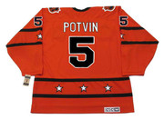 DENIS POTVIN 1978 CCM Vintage Throwback NHL "All Star" Hockey Jersey