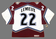 1996 Home CCM Throwback CLAUDE LEMIEUX  Vintage Avalanche Jersey - BACK