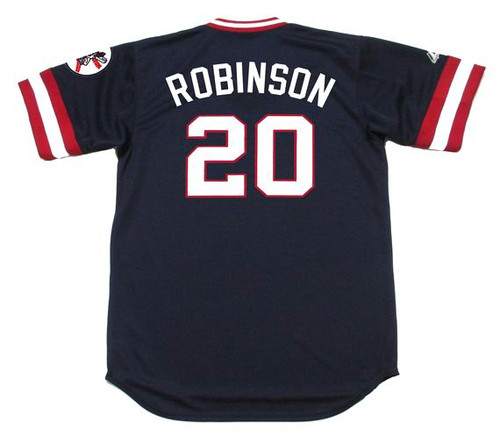 Frank Robinson # 20 1976 Cleveland Indians MLB Jersey Size Men