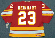 PAUL REINHART Calgary Flames 1984 CCM Vintage Throwback NHL Hockey Jersey