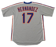 KEITH HERNANDEZ New York Mets 1987 Away Majestic Baseball Throwback Jersey - Back