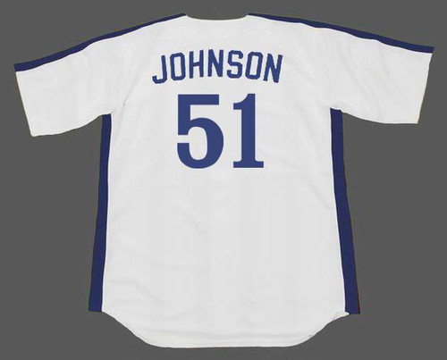 Throwback Randy Johnson Montreal Expos #51 Blue Mens Extra Large Baseball  Jersey