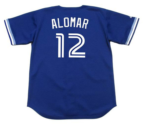 Toronto Blue Jays throwback jersey 12 Roberto Alomar jersey Retro