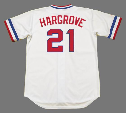 Texas Rangers Cooperstown Home Replica Baseball Jersey by Majestic on Sale