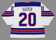 RYAN SUTER 2010 USA Nike Olympic Throwback Hockey Jersey