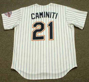 KEN CAMINITI San Diego Padres 1996 Home Majestic Throwback Baseball Jersey - BACK