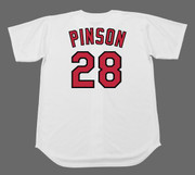VADA PINSON St. Louis Cardinals 1969 Majestic Cooperstown Home Baseball Jersey