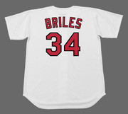 NELSON BRILES St. Louis Cardinals 1967 Majestic Cooperstown Home Baseball Jersey