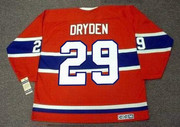 KEN DRYDEN Montreal Canadiens 1973 CCM Throwback NHL Hockey Jersey - BACK