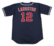 MARK LANGSTON California Angels 1995 Majestic Throwback Alternate Baseball Jersey