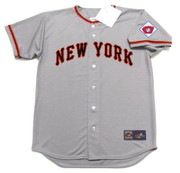 WILLIE MAYS New York Giants 1951 Away Majestic Baseball Throwback Jersey - FRONT