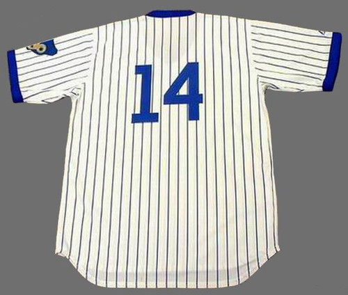 Ernie Banks Chicago Cubs Away Baseball Throwback Jersey 