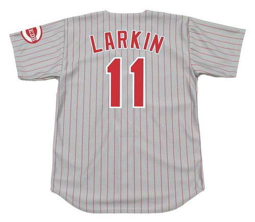 Barry Larkin Jersey - Cincinnati Reds 1993 Away Throwback MLB