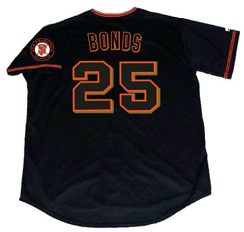 GIANTS BONDS 25 ユニフォーム Men's #25 Barry Bonds San Francisco Giants Anthracite