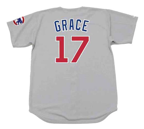 MAJESTIC  MARK GRACE Chicago Cubs 1999 Throwback Away Baseball Jersey
