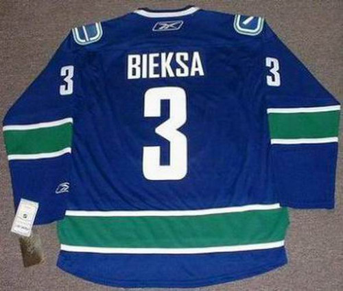 2009-10 Kevin Bieksa Vancouver Canucks Game Worn Jersey - Team Letter