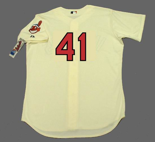 Red SGA Carlos Santana Cleveland Indians #41 Baseball Jersey Adult XL