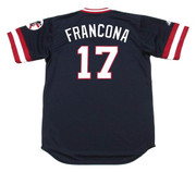 TERRY FRANCONA Cleveland Indians 1970's Majestic Cooperstown Throwback Jersey