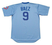 JAVIER BAEZ Chicago Cubs 1980's Majestic Baseball Cooperstown Throwback Jersey - BACK