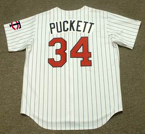 Kirby Puckett Jersey - Minnesota Twins 1991 Home Throwback MLB