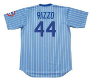 Anthony Rizzo 1980's Chicago Cubs Majestic MLB Throwback Jersey - BACK