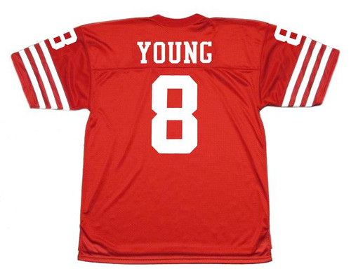 STEVE YOUNG  San Francisco 49ers 1994 Home Wilson Throwback NFL Football  Jersey