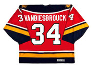 1996 Away CCM Throwback JOHN VANBIESBROUCK  Vintage Panthers Jersey - BACK