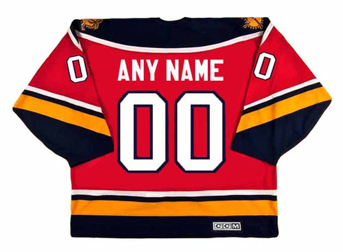 NHL Florida Panthers Baseball Red Customized Jersey