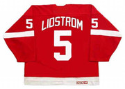 NICKLAS LIDSTROM Detroit Red Wings 2002 Away CCM Throwback Hockey Jersey - BACK