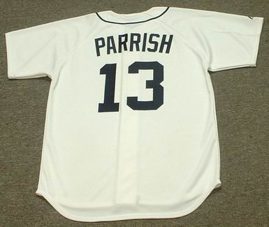 Lance Parrish Majestic Detroit Tigers Women's Home White Jersey