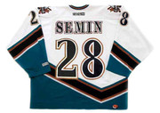 ALEXANDER SEMIN 2006 Away CCM Vintage Washington Capitals throwback jersey - BACK