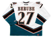 CRAIG BERUBE 1998 Home CCM Vintage Throwback Washington Capitals hockey jersey - BACK