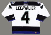 VINCENT LECAVALIER Tampa Bay Lightning 2004 CCM Throwback Away NHL Jersey - BACK