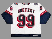 WAYNE GRETZKY New York Rangers 1999 Alternate CCM NHL Vintage Throwback Jersey - BACK