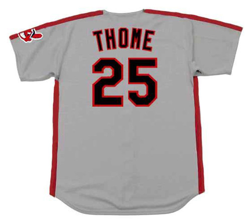Jim Thome Signed Cleveland Indians Replica Jersey W/ HOF 18