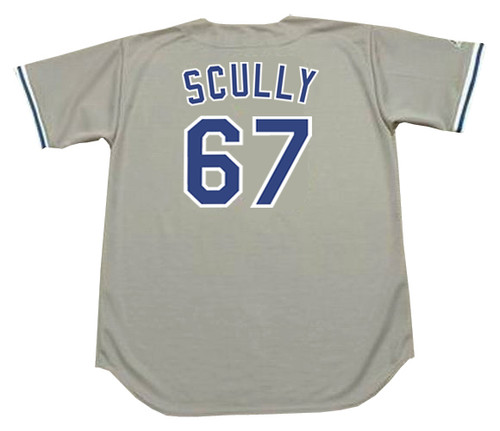 VIN SCULLY  Los Angeles Dodgers Majestic Throwback Home Baseball Jersey