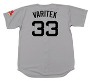 JASON VARITEK Boston Red Sox 2009 Majestic Throwback Away Baseball Jersey