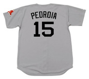 DUSTIN PEDROIA Boston Red Sox 2009 Majestic Throwback Away Baseball Jersey