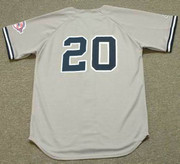 JORGE POSADA New York Yankees 2003 Majestic Throwback Away Baseball Jersey