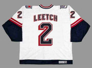 BRIAN LEETCH New York Rangers 1998 CCM Throwback Alternate NHL Jersey - BACK