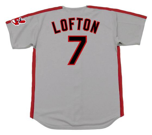 KENNY LOFTON Cleveland Indians 1993 Away Majestic Baseball