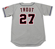 MIKE TROUT California Angels 1990's Majestic Throwback Away Baseball Jersey