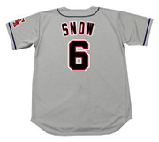 J.T. SNOW California Angels 1996 Majestic Throwback Away Baseball Jersey