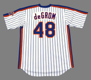 JACOB deGROM New York Mets 1986 Majestic Throwback Home Baseball Jersey