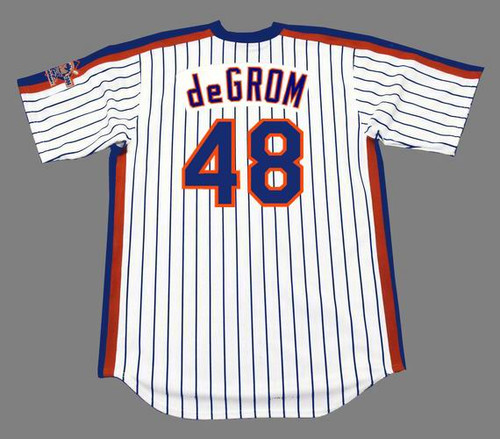 MAJESTIC  JACOB deGROM New York Mets 1986 Cooperstown Baseball Jersey