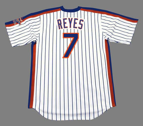 JOSE REYES New York Mets 1986 Majestic Throwback Home Baseball Jersey