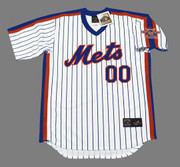 NEW YORK METS 1986 Majestic Home Throwback Jersey Customized "Any Name & Number(s)"